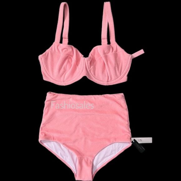 Victorias Secret Set Wicked Push Up without padding terry Bikini Top & bottom - Picture 1 of 14